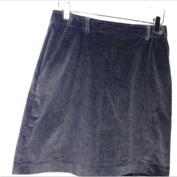 LIZ CLAIBORNE LIZ SPORT vintage corduroy skirt 8 gray - Picture 5 of 9